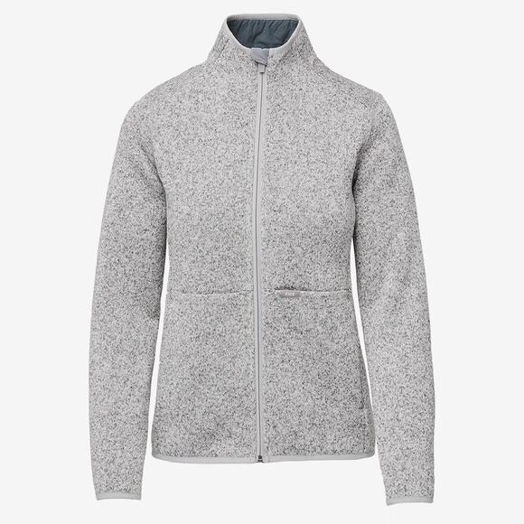 FIGS On-Shift Sweater Knit Jacket Women’s in Heather Gray - Picture 1 of 5